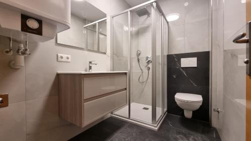 Koupelna v ubytování Apartments Mikulan Nara