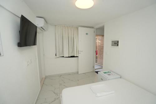 Koupelna v ubytování Enles Hostel