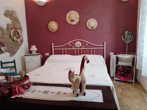 Katil atau katil-katil dalam bilik di Casa Vacanze Porta a Mare