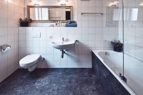 Koupelna v ubytování Chalet Christiane