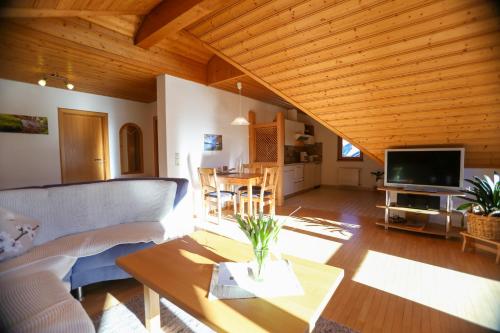 TV a/nebo společenská místnost v ubytování Appartment Bergblick