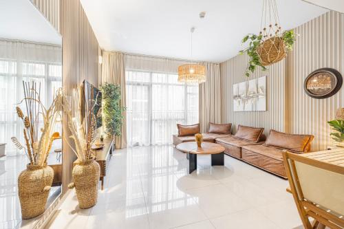 Posezení v ubytování Fantastic Apartment in Sharjah - 1-bedroom - Casa