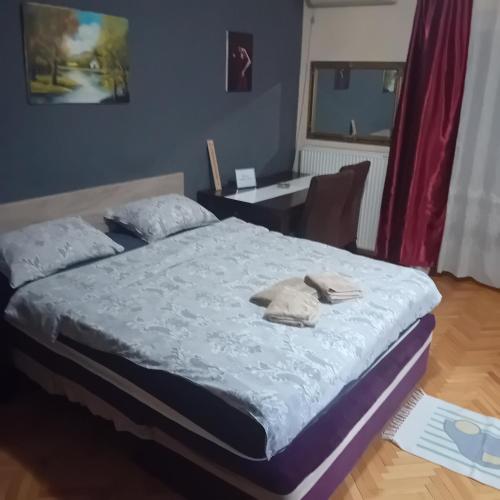 Postel nebo postele na pokoji v ubytování Apartment Viktor 2 stan na dan