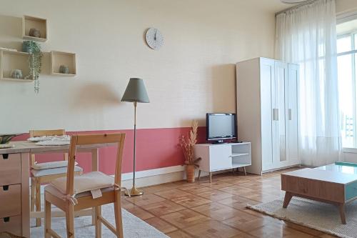 Charming T1 with terrace and sea view