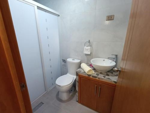 Koupelna v ubytování Departamento Amplio y Comodo