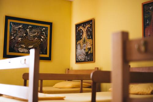 Cama o camas de una habitación en Sun Hostel
