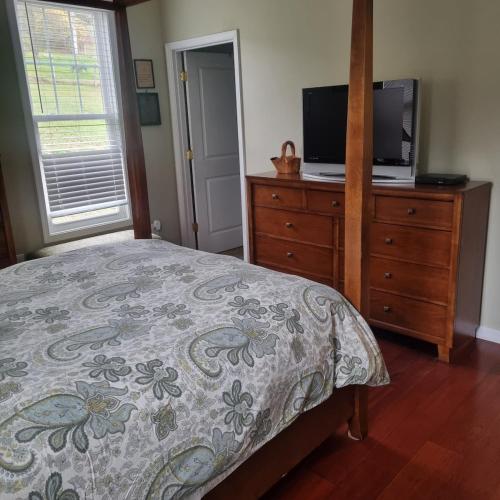 Ένα ή περισσότερα κρεβάτια σε δωμάτιο στο 3BR Pet Friendly Cottage Mathias WV