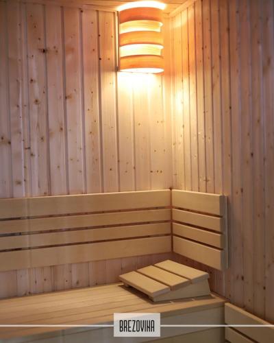a sauna with a light on top of it at Ako doma in Námestovo