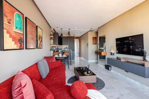 TV a/nebo společenská místnost v ubytování Aliya Residence by Viva Stay