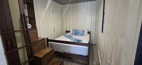 Postel nebo postele na pokoji v ubytování Containers Bacalar