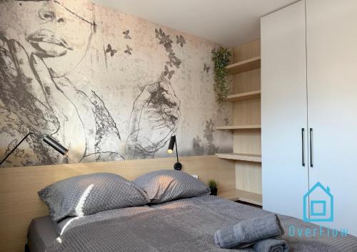 Katil atau katil-katil dalam bilik di Sailor Apartment- 10 minutes to Seaside & City Center Gdynia