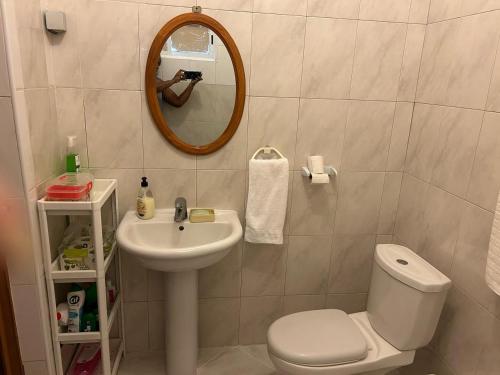 Koupelna v ubytování Casa dos Amigos