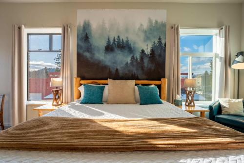 Ένα ή περισσότερα κρεβάτια σε δωμάτιο στο Penthouse: Rooftop Terrace