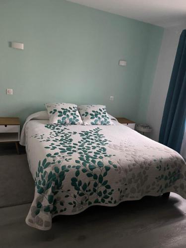 Postel nebo postele na pokoji v ubytování Lagalerne