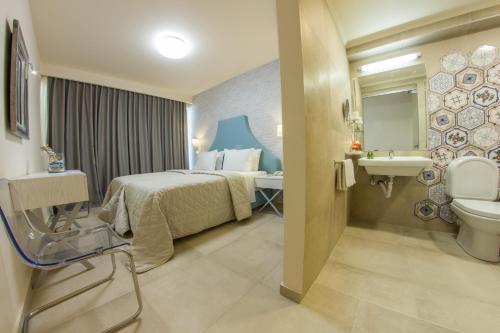 Koupelna v ubytování Hotel Pitsakis