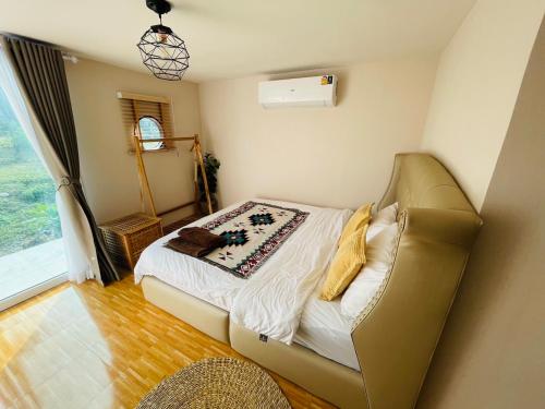 Katil atau katil-katil dalam bilik di Cha-om camping ชะอม แคมป์ปิ้ง