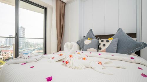 Ένα ή περισσότερα κρεβάτια σε δωμάτιο στο Merton Holiday Inn