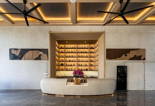 Χώρος καθιστικού στο Merton Holiday Inn