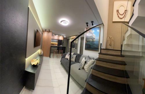 Η κουζίνα ή μικρή κουζίνα στο Luxuosa Cobertura em Cabo Branco
