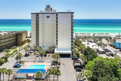 an aerial view of a hotel and the ocean at Leeward Key 905- Suite Sea-Cret in Destin