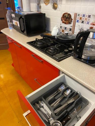 GUEST Houseにあるキッチンまたは簡易キッチン