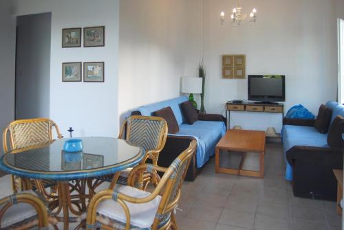 Χώρος καθιστικού στο Villa Akrata