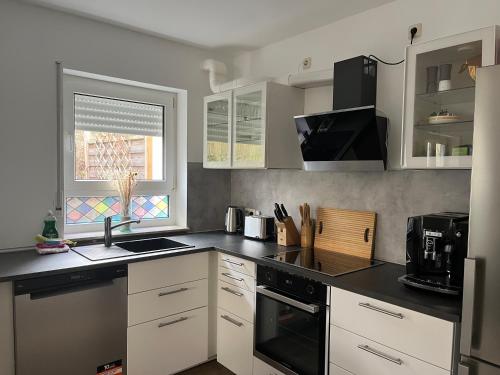 Η κουζίνα ή μικρή κουζίνα στο Gartenapartment 1