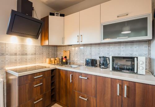 Dapur atau dapur kecil di Na Równej Bieszczady