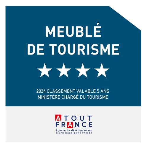 un panneau bleu avec des étoiles blanches et le module texte de tourisme dans l'établissement VILLA LA LICORNE Piscine privée, Jacuzzi, Massages, Tennis, Golf à 9km, à Belcodène
