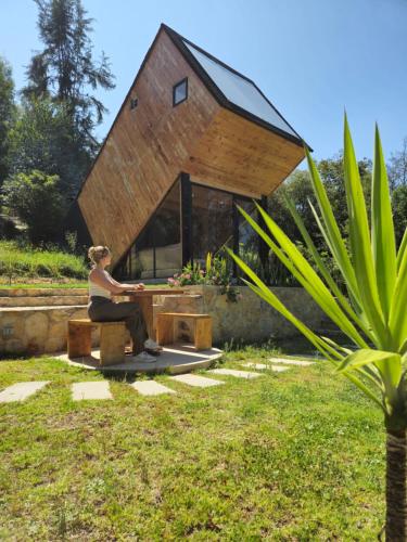 Zahrada ubytování Tiny House El Refugio