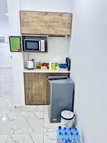 Kuchyň nebo kuchyňský kout v ubytování Steele honey