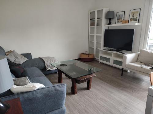 Μια τηλεόραση ή/και κέντρο ψυχαγωγίας στο Precioso apartamento en Mutriku-Deba