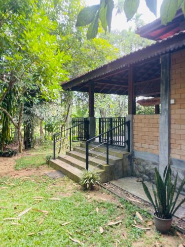 Taman di luar VillaWaveSpice