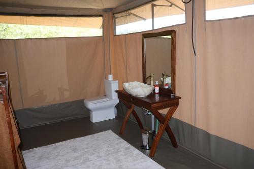 Koupelna v ubytování Mtito Safari camp limited
