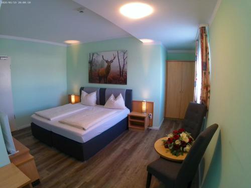 Postel nebo postele na pokoji v ubytování Hotel Thannhof