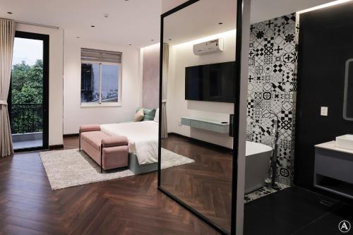 Μια τηλεόραση ή/και κέντρο ψυχαγωγίας στο Vyan Lux Hotel