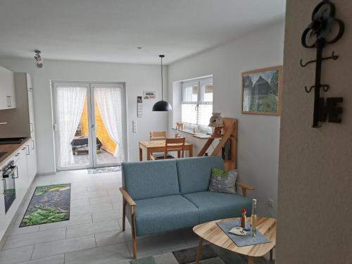 Kuchyň nebo kuchyňský kout v ubytování Ferienwohnung Nordrachtal