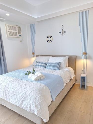Ένα ή περισσότερα κρεβάτια σε δωμάτιο στο Luxury Coastal Suite, Grand Canal view