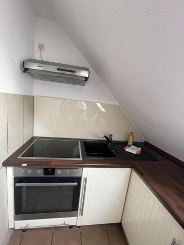 Dapur atau dapur kecil di Ferienwohnung Durchholz