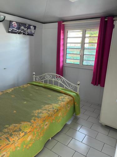 Postel nebo postele na pokoji v ubytování Maison typique de la Guadeloupe