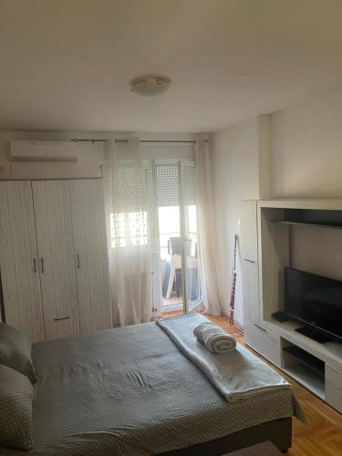 Una cama o camas en una habitación de Stanček