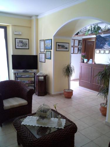 Dapur atau dapur kecil di Hotel "Il Parco" B&B Sirolo