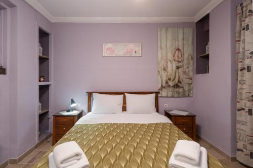 Posteľ alebo postele v izbe v ubytovaní The Sweetest Acropolis Flat