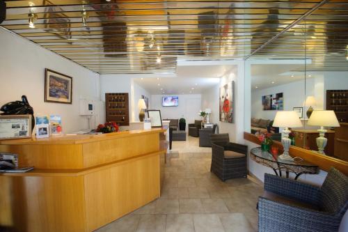 Χώρος καθιστικού στο Hotel et Résidence Cala di sole