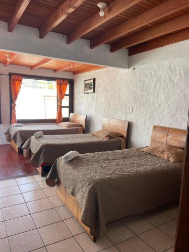 Una cama o camas en una habitación de Hotel Campestre Casa Jaz