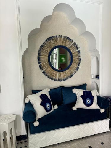Cama o camas de una habitación en Riad Dar Najwa