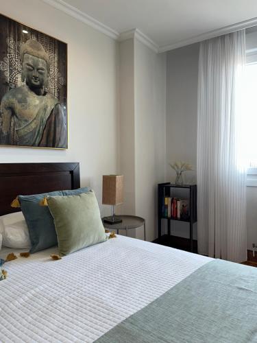 A bed or beds in a room at A CALZADA