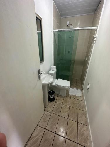 Koupelna v ubytování Casa 3 Sam claus