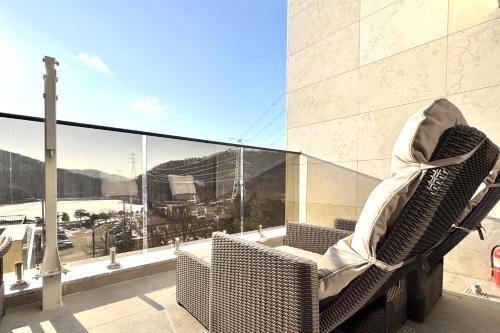 Posezení v ubytování 양주 무인텔 호텔그리다 Hotel Grida