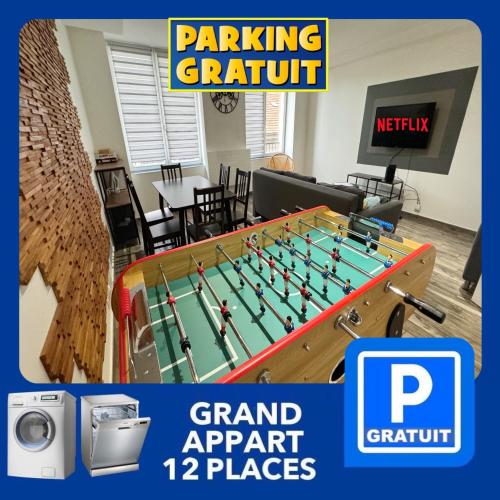 22 CHIC & COSY GRAND APPART 92m2 PARKING GRATUIT HYPERCENTRE NETFLIX